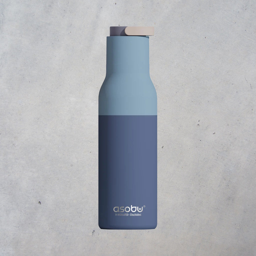 Water Bottle: Pastel Blue Two Tone