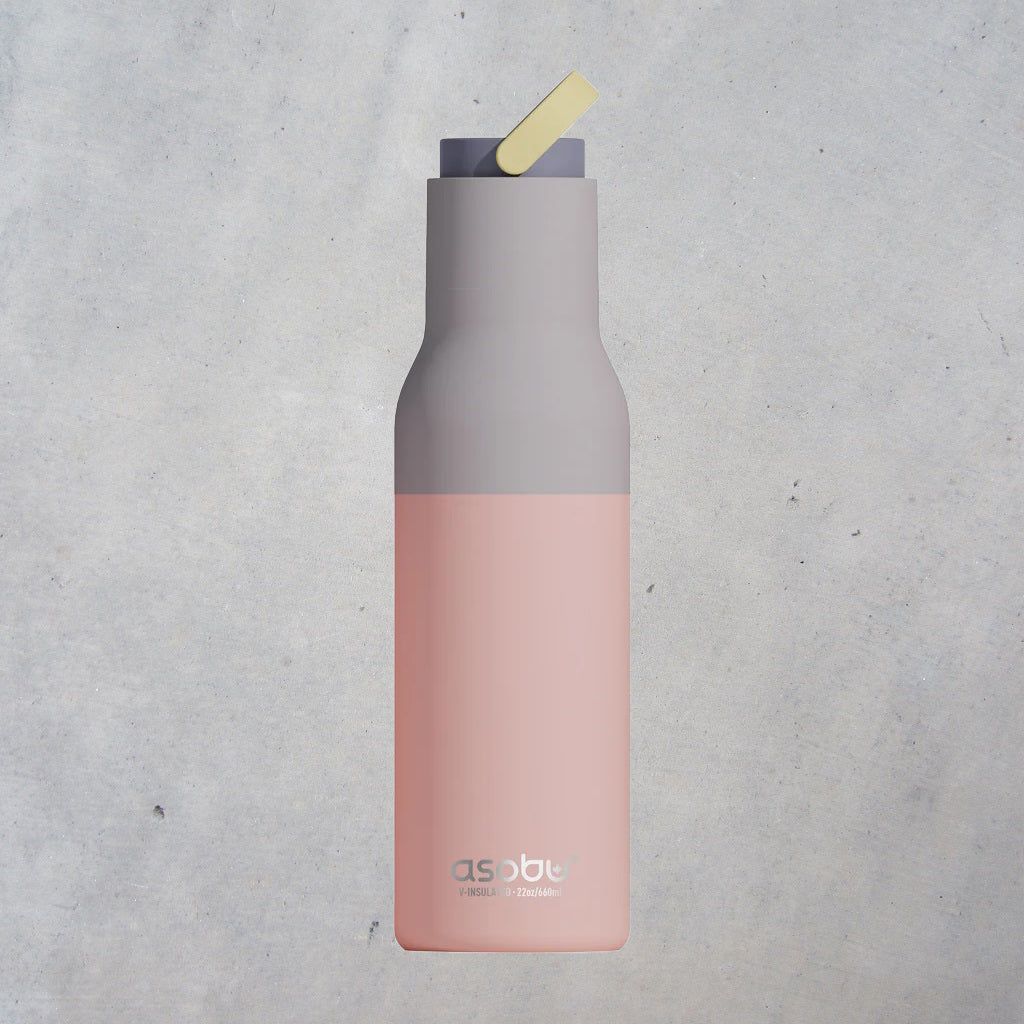 Water Bottle: Pastel Peach Two Tone