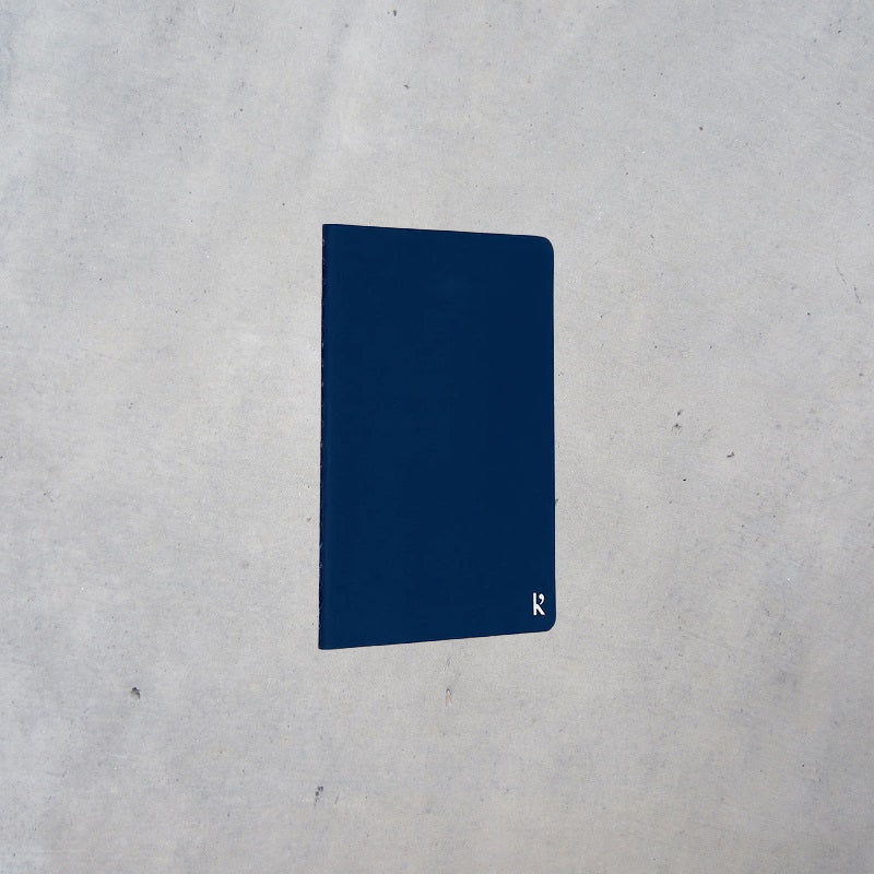 Stone Paper Pocket Journal: A6 Blank Softcover - Navy