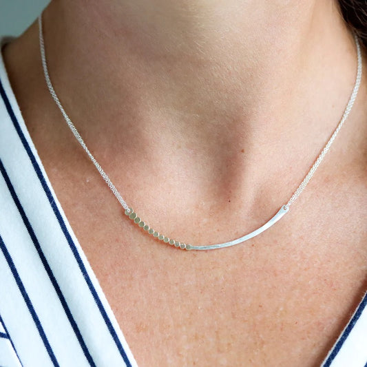 Abacus Necklace in Mixed Metals
