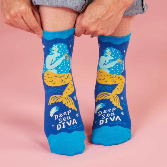 Women's Ankle Socks: Deep Sea Diva