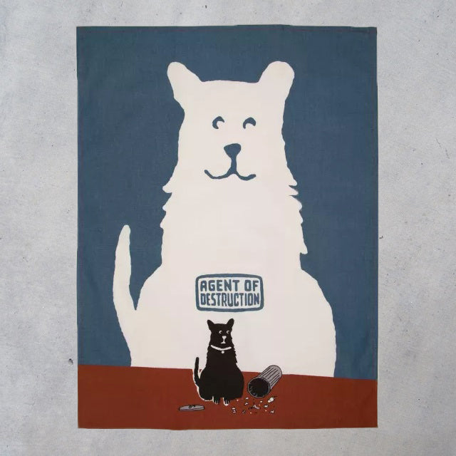 Printed Dish Towel: Agent of Destruction