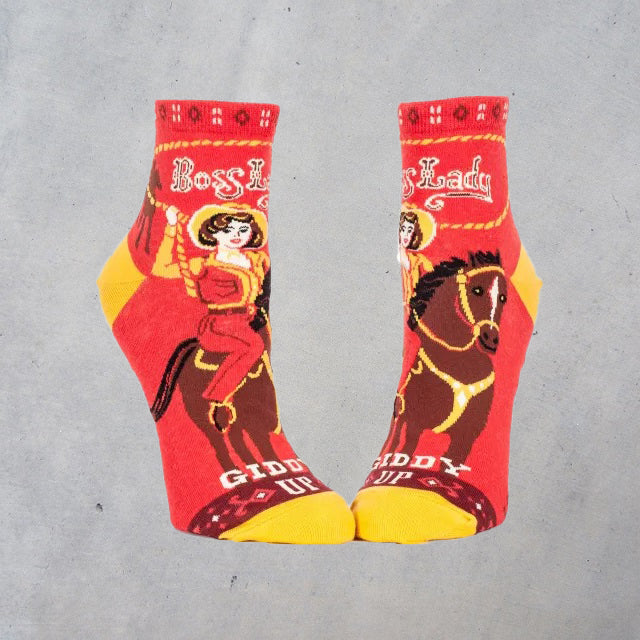 Women's Ankle Socks: Boss Lady