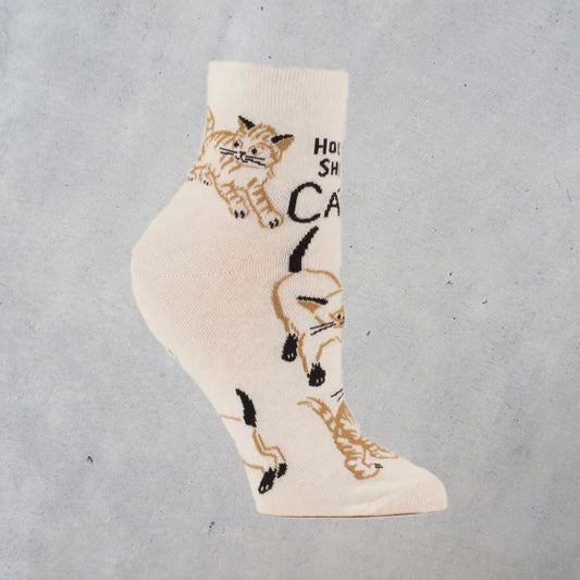 Women's Ankle Socks: Holy Shit. Cats!