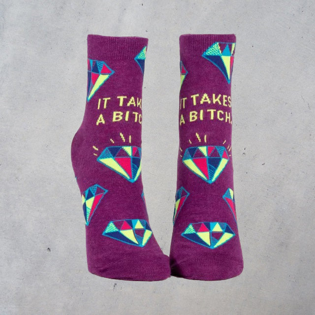 Women's Ankle Socks: It Takes a Bitch