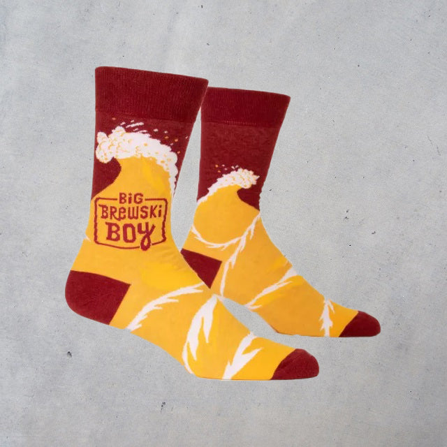 Men's Crew Socks: Big Brewski Boy