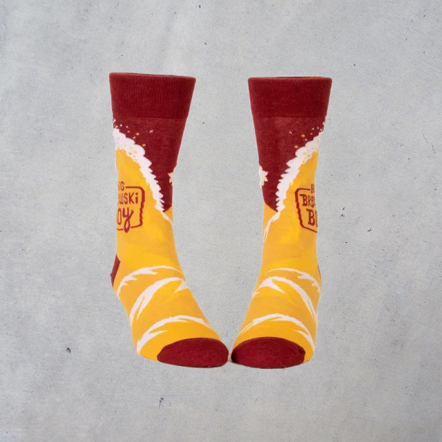 Men's Crew Socks: Big Brewski Boy