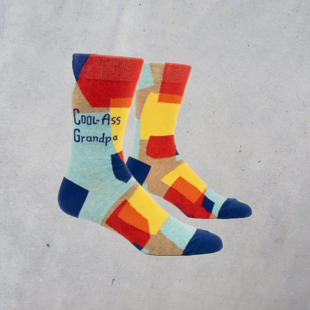 Men's Crew Socks: Cool-Ass Grandpa