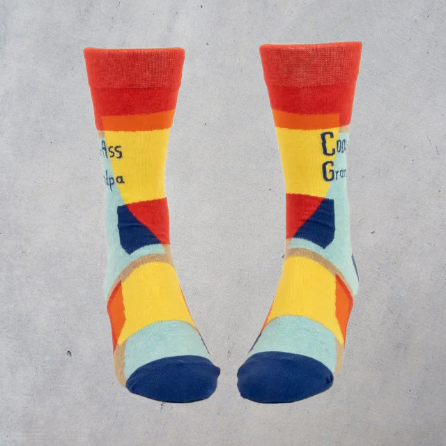 Men's Crew Socks: Cool-Ass Grandpa