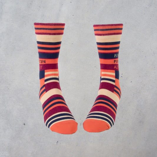 Men's Crew Socks: Fun Person Alert