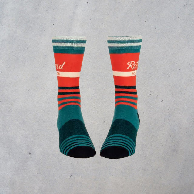 Men's Crew Socks: Retired as Fuck