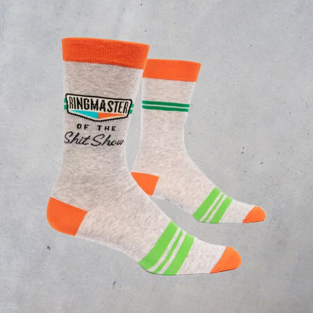 Men's Crew Socks: Ringmaster of the Shitshow