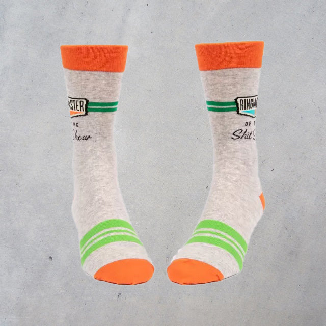 Men's Crew Socks: Ringmaster of the Shitshow