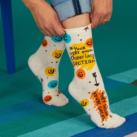 Women's Crew Socks: Cheering Section