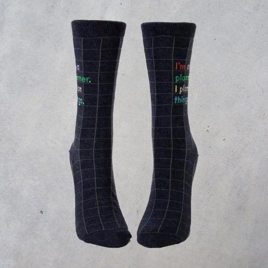 Women's Crew Socks: I'm a Planner