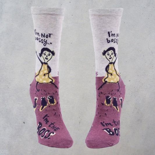 Women's Crew Socks: I'm Not Bossy