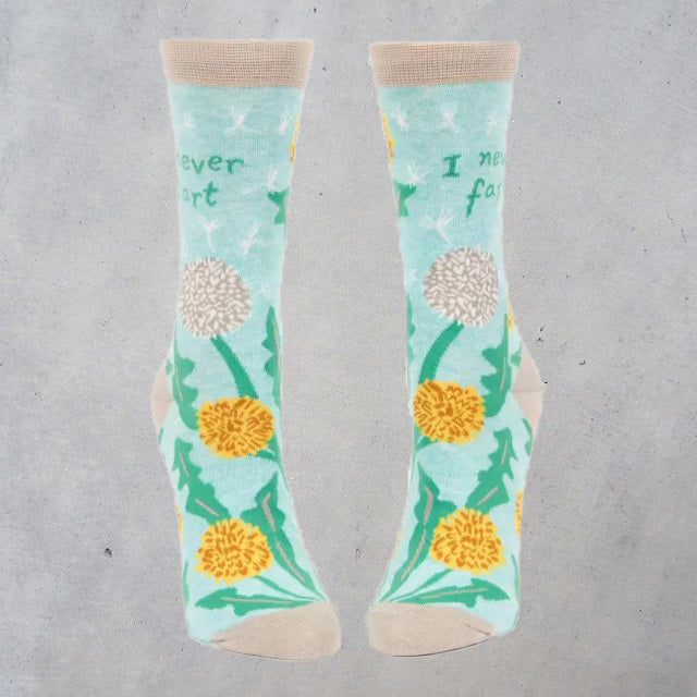 Women's Crew Socks: I Never Fart