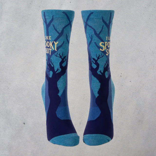 Women's Crew Socks: I Like Spooky Shit