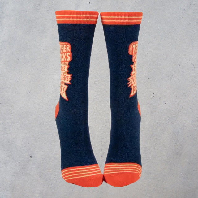 Women's Crew Socks: Teacher Socks 'Cause Teachers Rock!