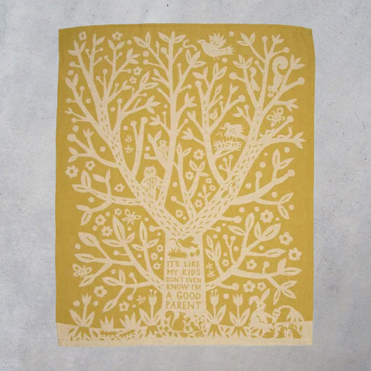 Woven Dish Towel: Kids Don't Even Know