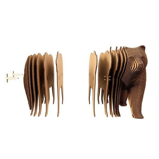 Grizzly Bear Cartonic 3D Cardboard Puzzle