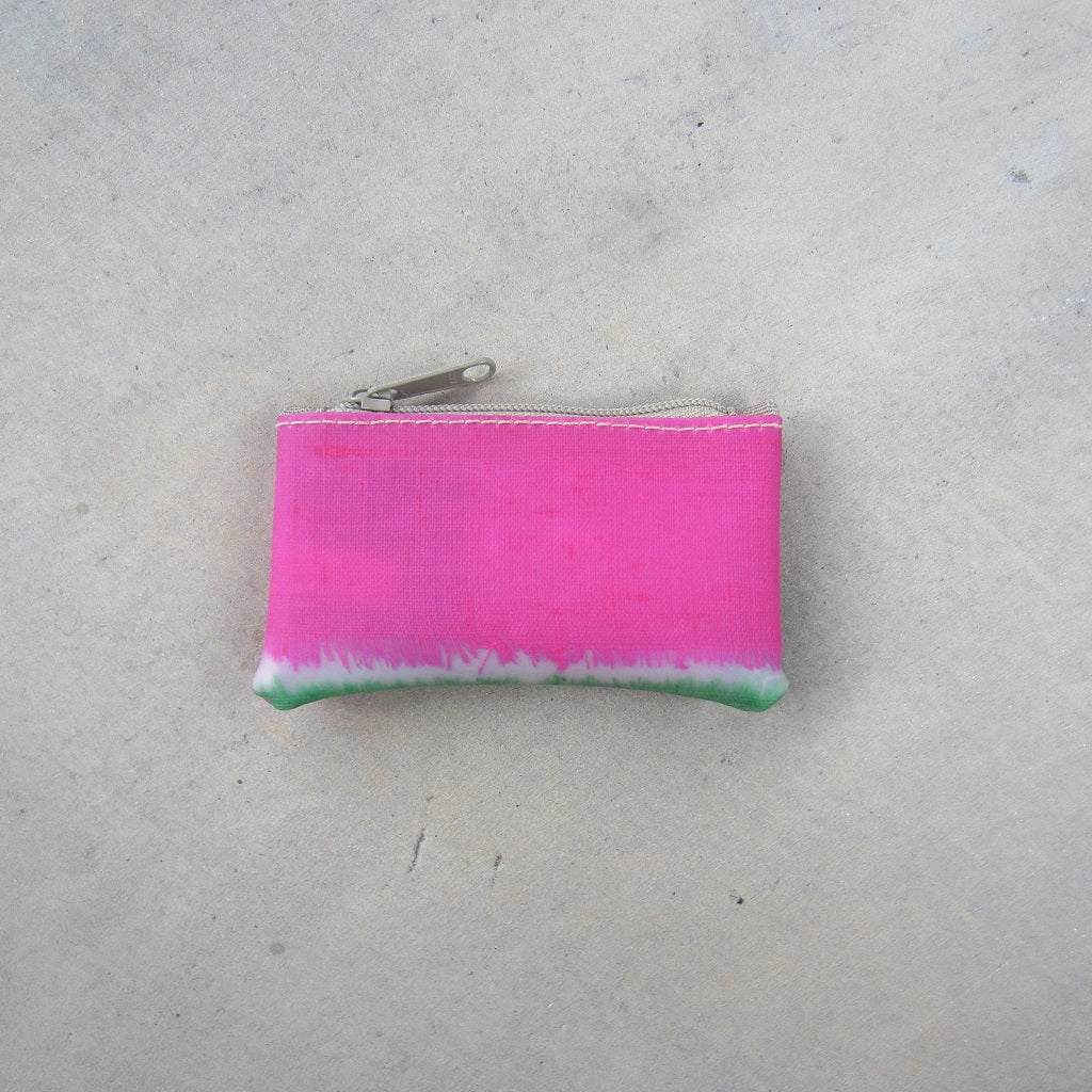 Very Small Coin Purse: Multicolor Silk Patchwork