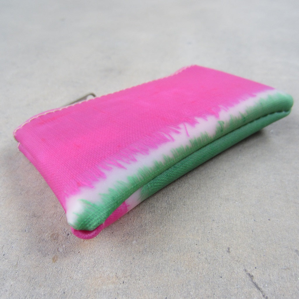 Very Small Coin Purse: Multicolor Silk Patchwork