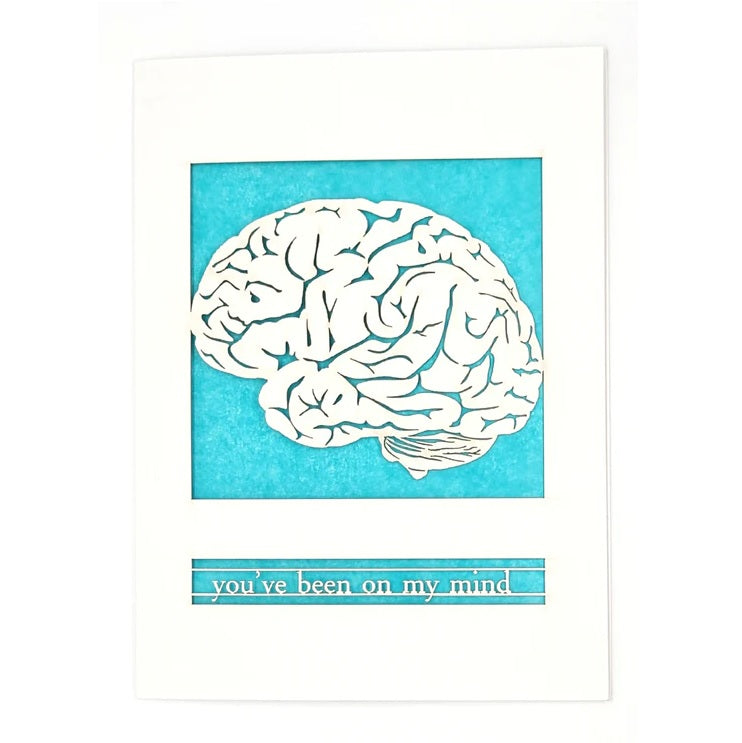 Laser Cut Greeting Card: You've Been on My Mind