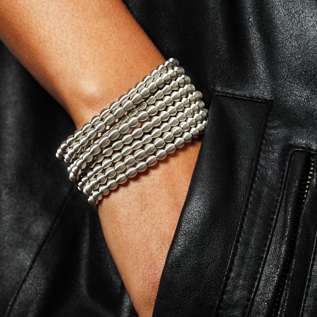 Chapelet Stainless Steel Bracelet (Set of 8)