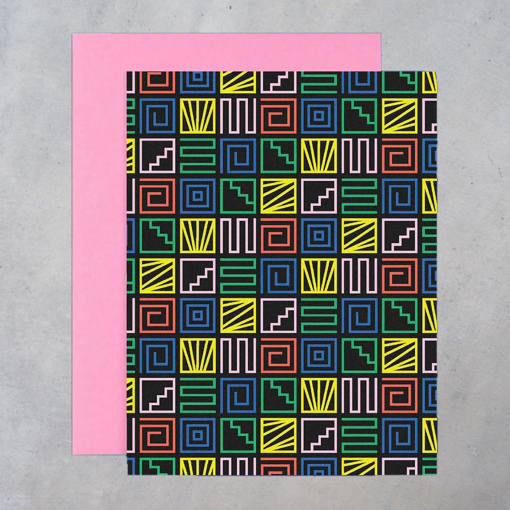 Greeting Card: Desert Disco 3 Pattern