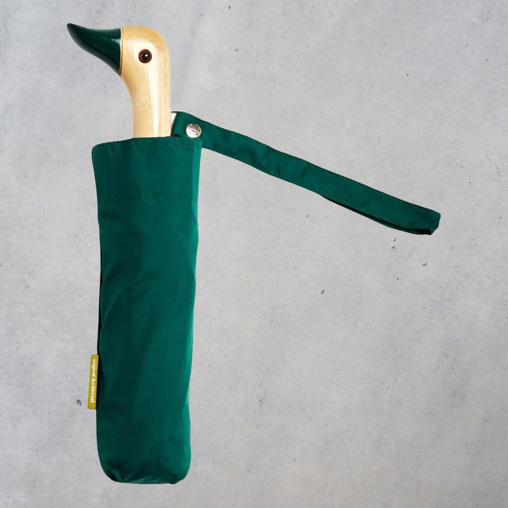 Forest Green Compact Duck Umbrella