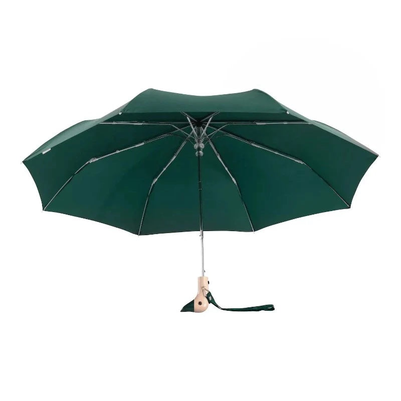 Forest Green Compact Duck Umbrella