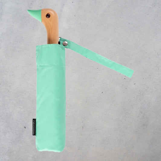 Mint Green Compact Duck Umbrella