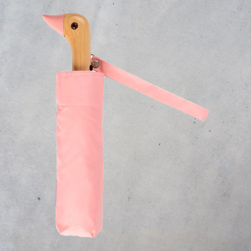 Pink Compact Duck Umbrella