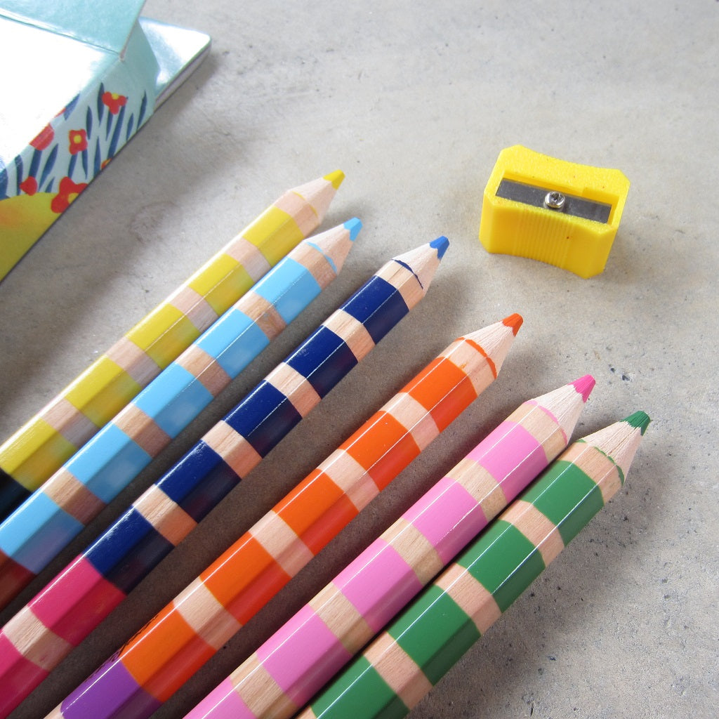 Colored Pencils: 6 Jumbo Otter Double-Sided