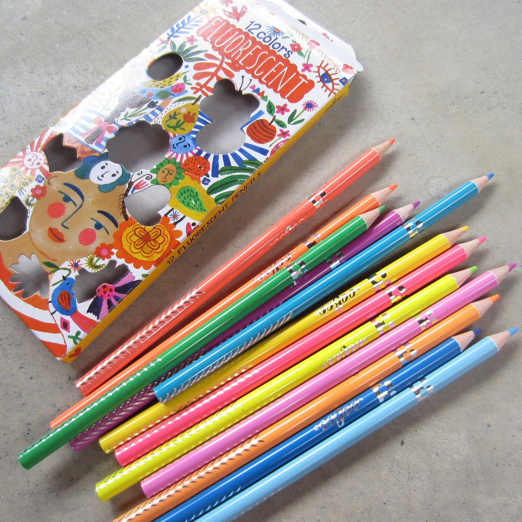 Colored Pencils: 12 Positivity Fluorescent – MASS MoCA