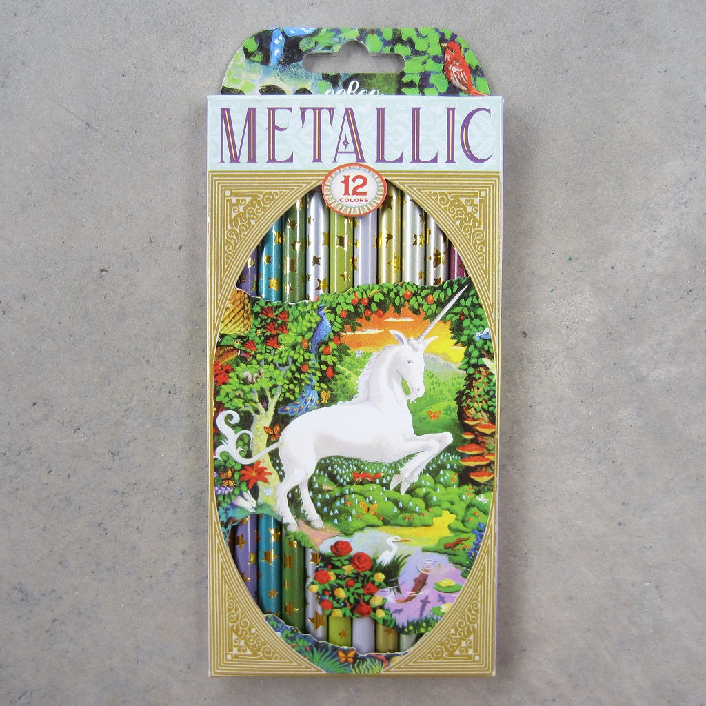 Colored Pencils: 12 Unicorn Metallic