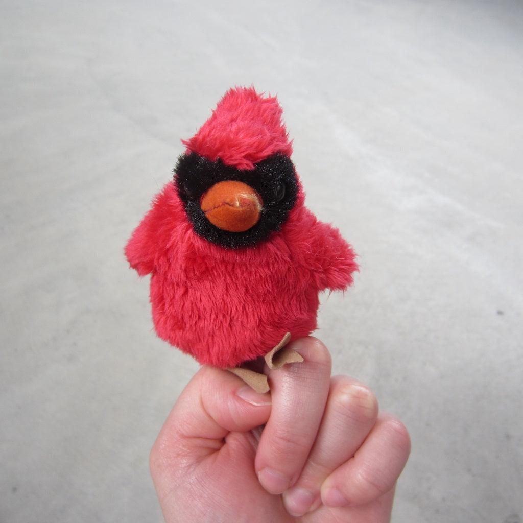 Finger Puppet: Mini Cardinal