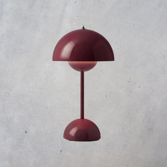 Flowerpot Portable Table Lamp: Dark Plum