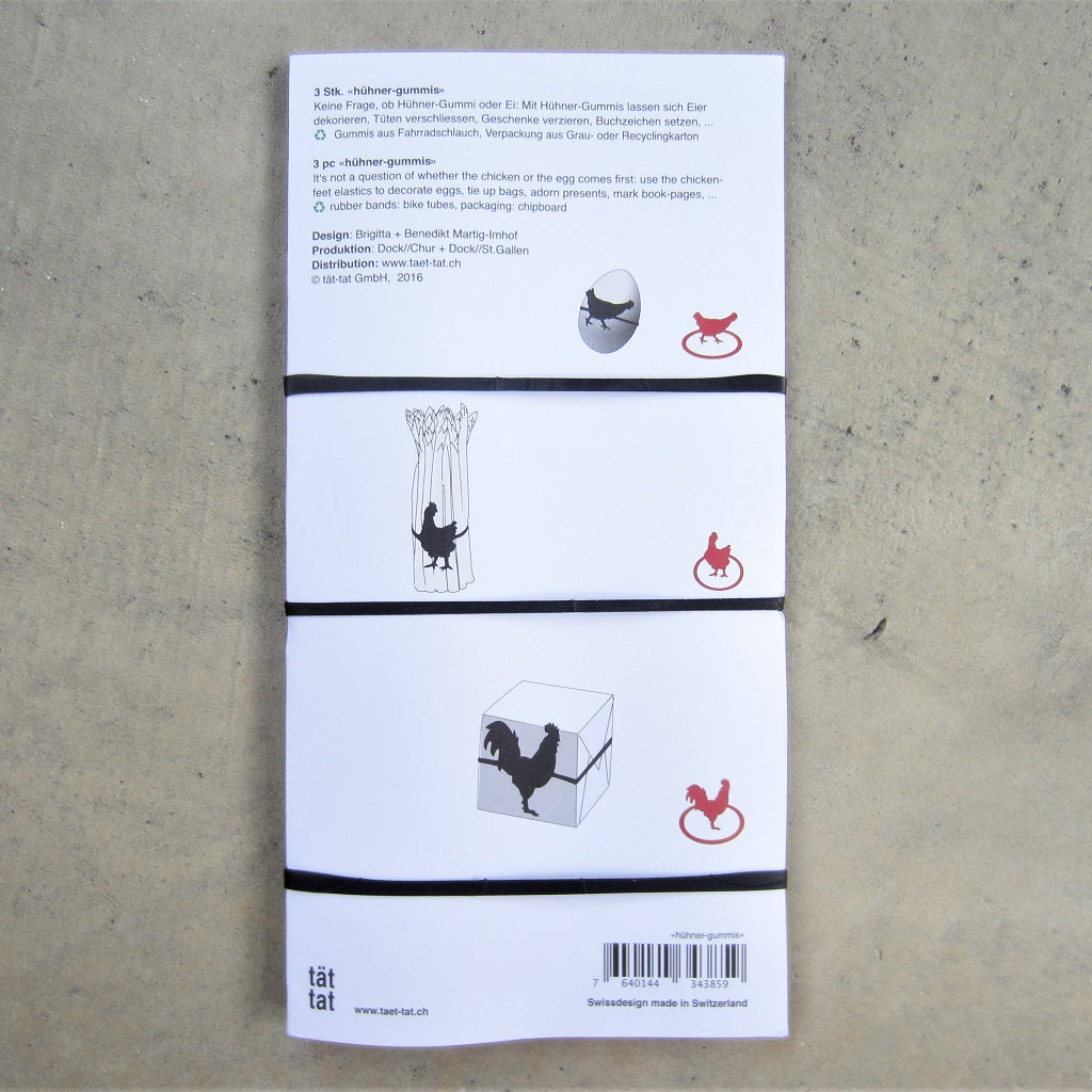 Bicycle Tube Rubber Bands: Chickens