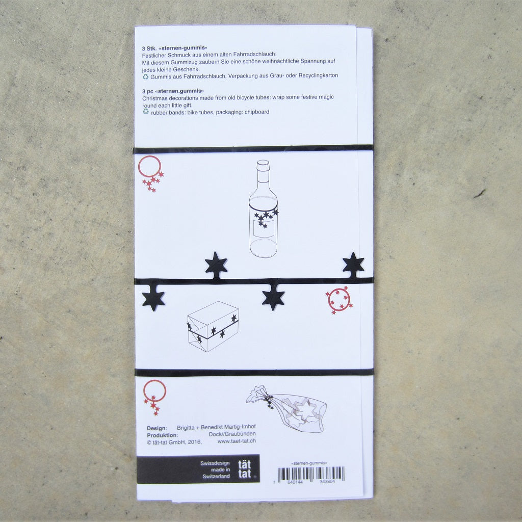 Bicycle Tube Rubber Bands: Stars