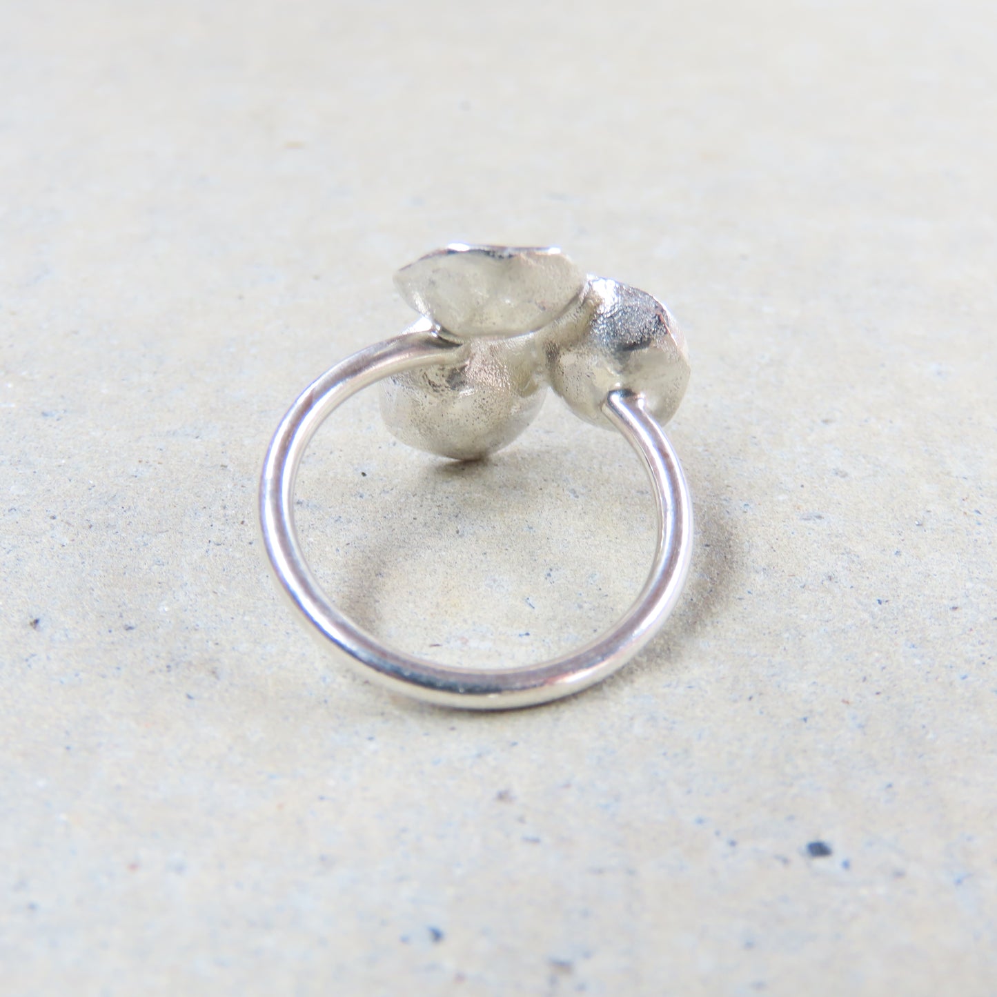 Tri Pod Ring in Sterling Silver