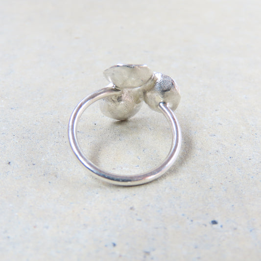Tri Pod Ring in Sterling Silver
