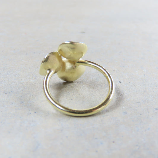Tri Pod Ring in 18K Gold Vermeil
