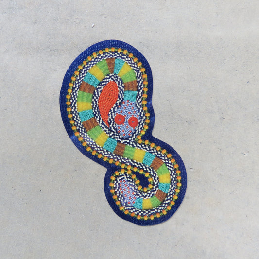 Jeffrey Gibson Sticker: Blue Snake