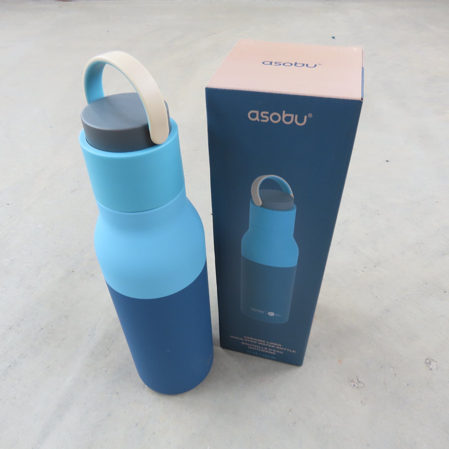 Water Bottle: Pastel Blue Two Tone