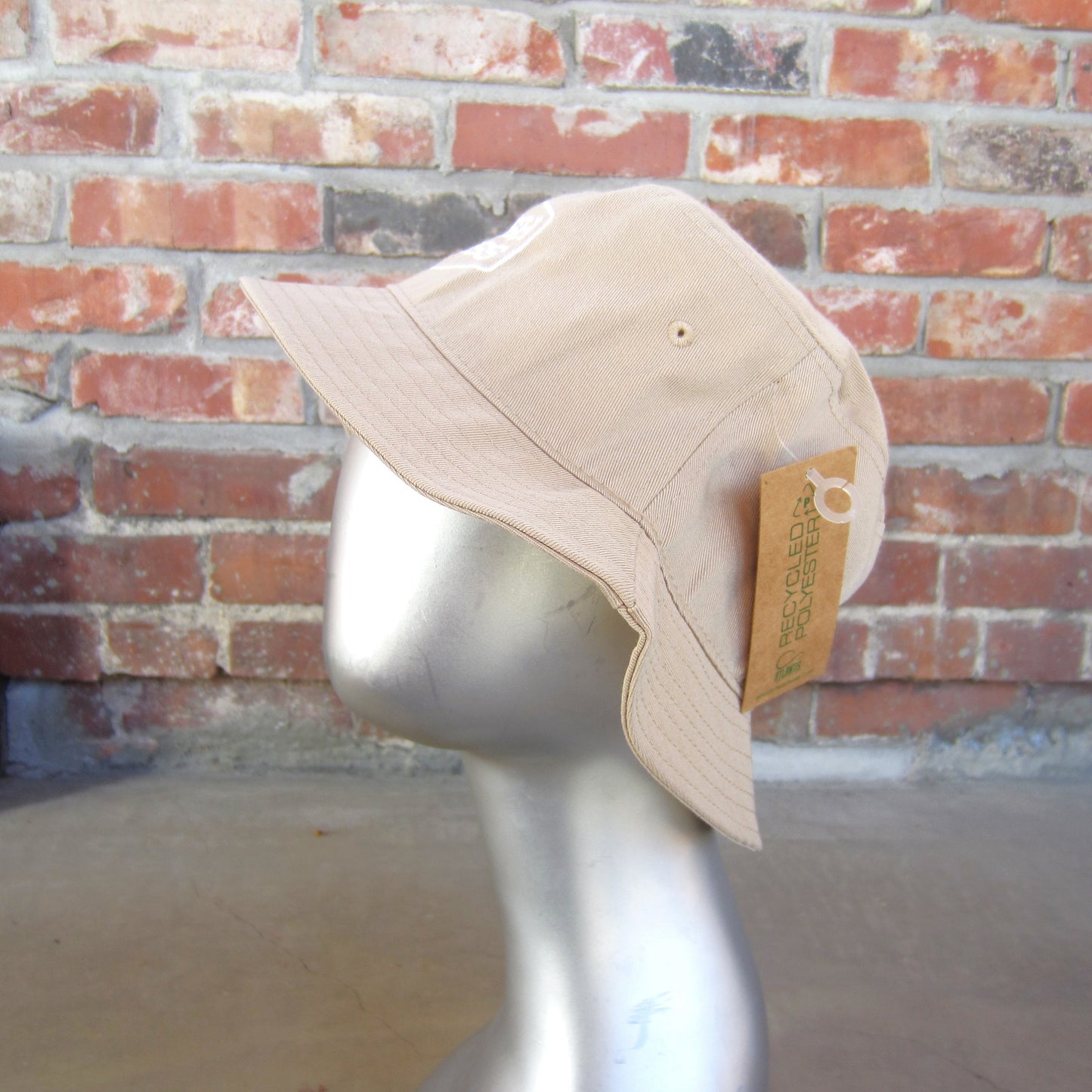 Hat: Beige Bucket Hat