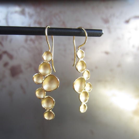 Medium Milkyway Pod Earrings in 18K Gold Vermeil