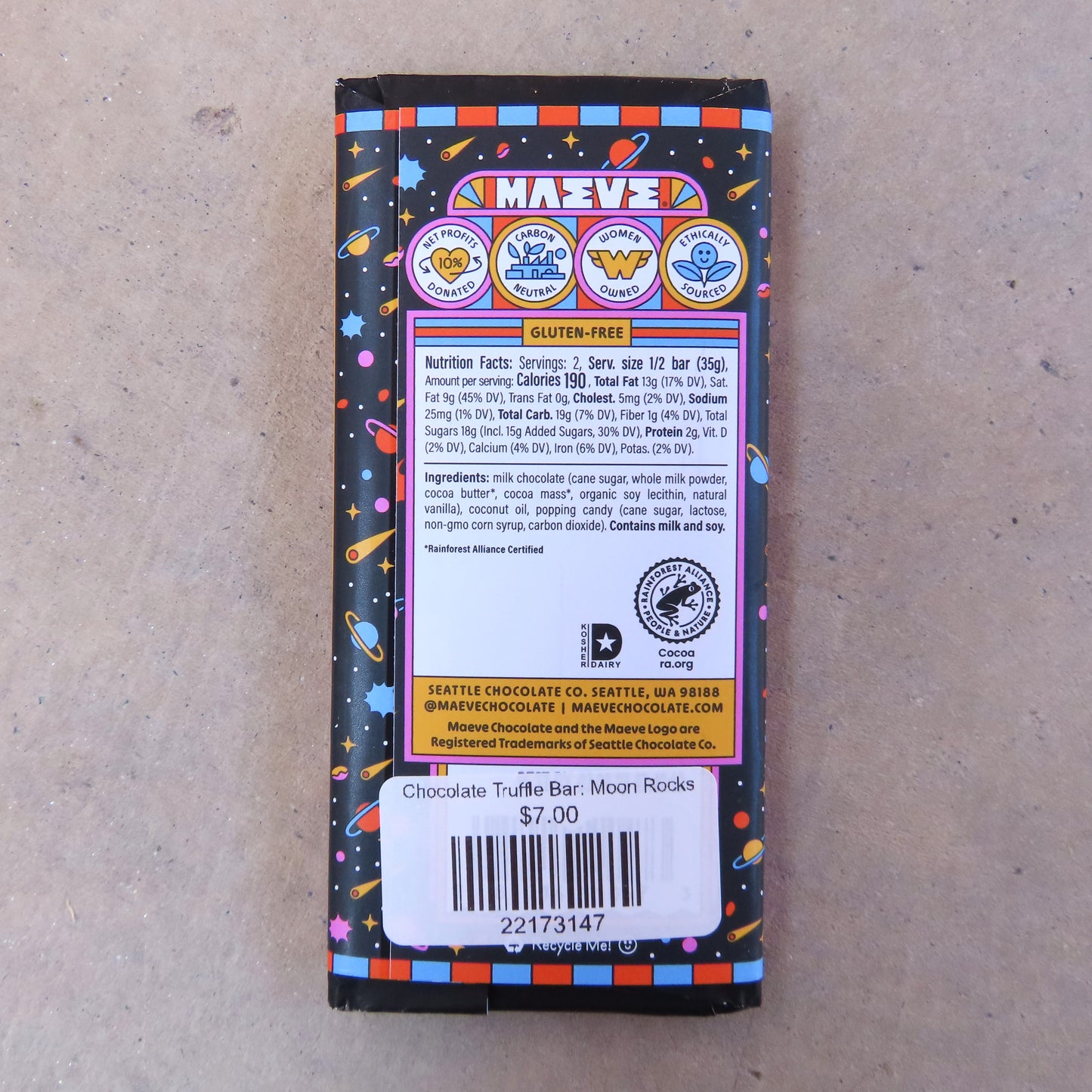 Chocolate Truffle Bar: Moon Rocks