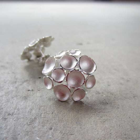 Multi Pod Stud Earrings in Sterling Silver